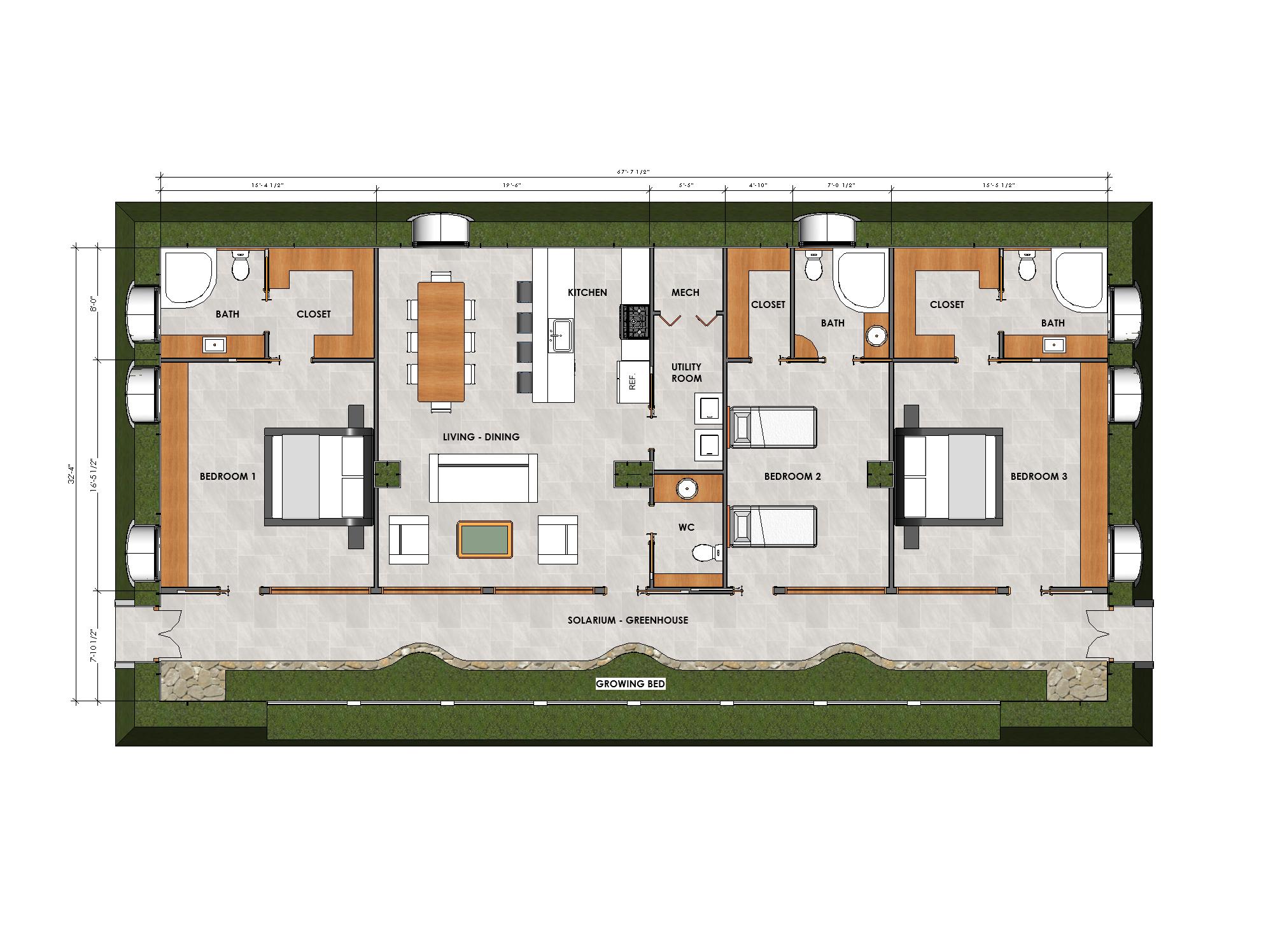 019 EARTHSHIP II 200 Sq M BIOTEKT USA LLC Tiny Houses Biotekt Homes